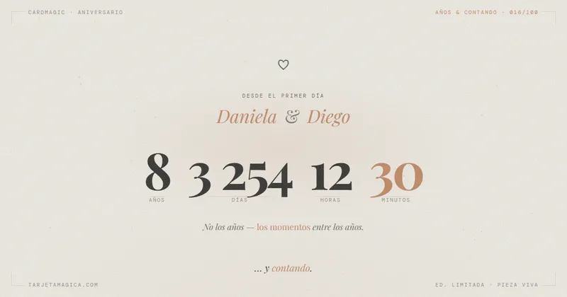 Tarjetas de aniversario